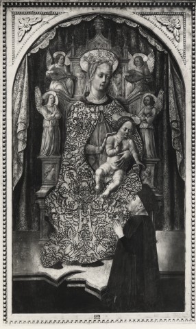 Fazioli, Ernesto — Benedetto Bembo. La Madonna in trono col Bambino e un devoto — insieme